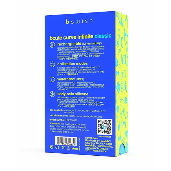 The Bcute Classic Curve’s precise, curved tip provides the p... B Swish - Bcute Curve Vibe - Electric Blue photo-5
