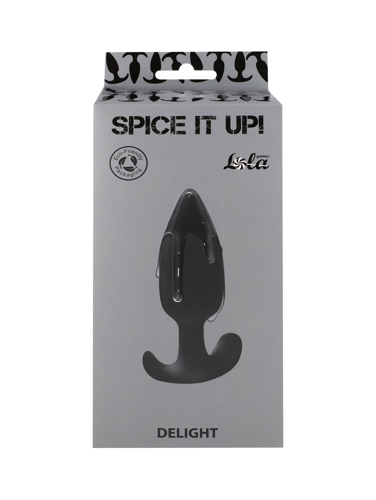 Anal stimulator with a shifted center of gravity has a ball ... Lola Games - Spice It Up Delight Anal Plug - Black photo-4