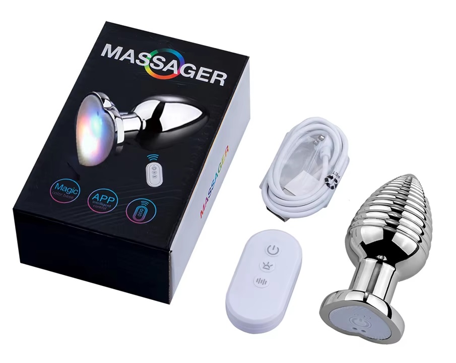 Heart base glowing anal plug can be controlled with the incl... MT - Glow Heart App Vibro Plug S photo-10