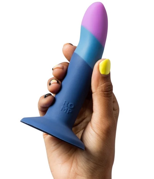 ROMP Piccolo makes non-realistic silicone dildos accessible ... Romp - Piccolo Dildo - Blue photo-2