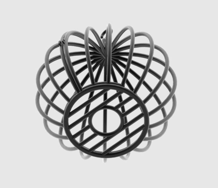 Material: Iron, zinc alloy
Max diameter: 86 cm&n... Roomfun - Suspension Pumpkin Cage photo-4