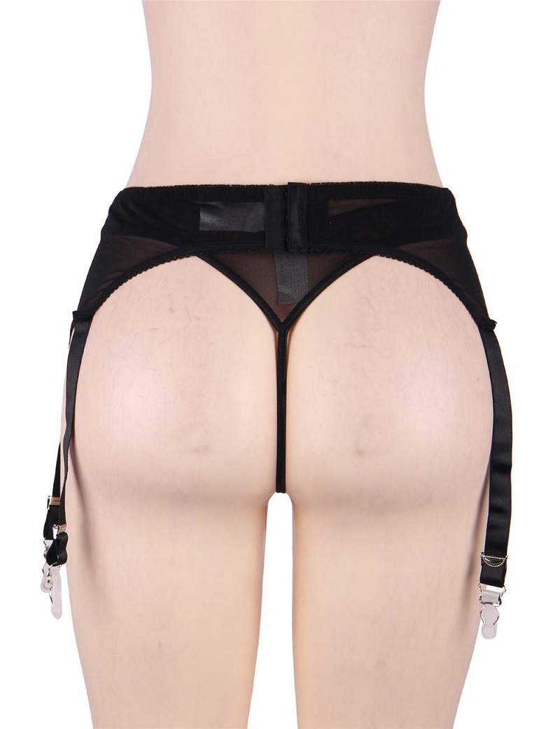 Sexy lace garter set with panties
Material  ... Ohyeah - Lace Garter Panty - Black - M photo-6