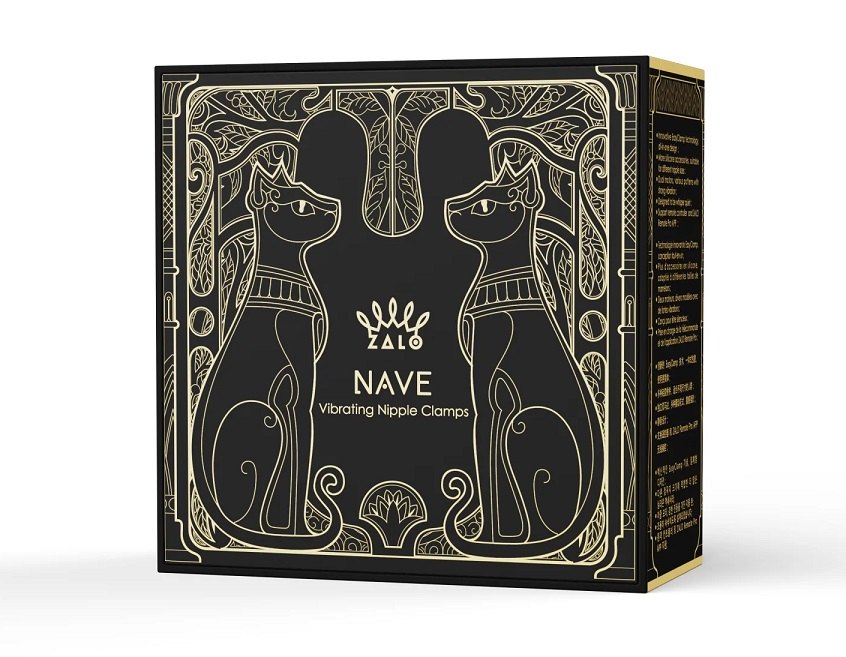 NAVE is elevating nipple play to legendary new heights with ... Zalo - Nave APP Vibro Nipple Clamps - Obsidian Black photo-7