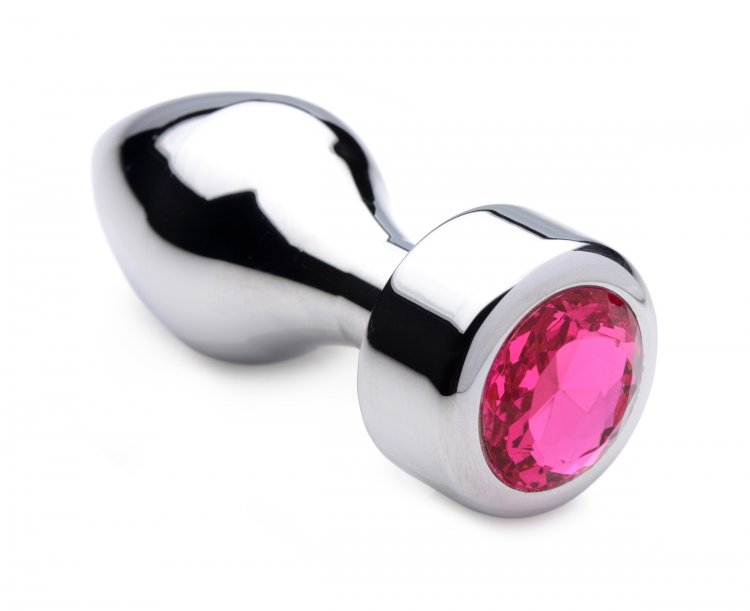 Adorn your derriere with this dazzling pink gem! The weighte... Booty Sparks - Gem Weighted Anal Plug M-size - Pink photo-4