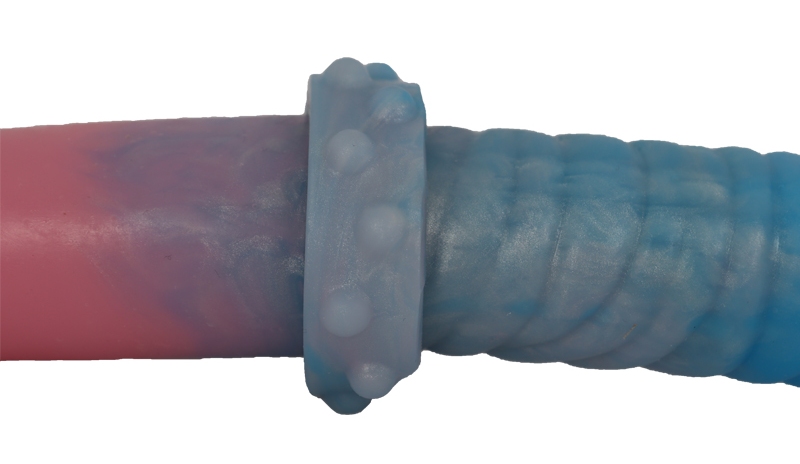 The simulated glans combined with the convex glans, the doub... FAAK - Convex Glans Double Dildo - Macaron photo-13