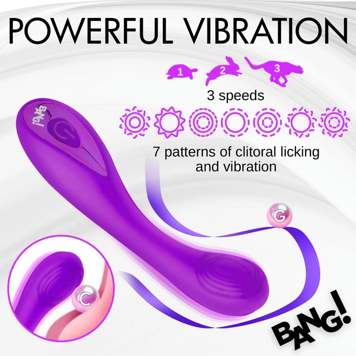 Get the power and pleasure right where you want it with this... Bang! - G-Spot Vibrator - Purple photo-4