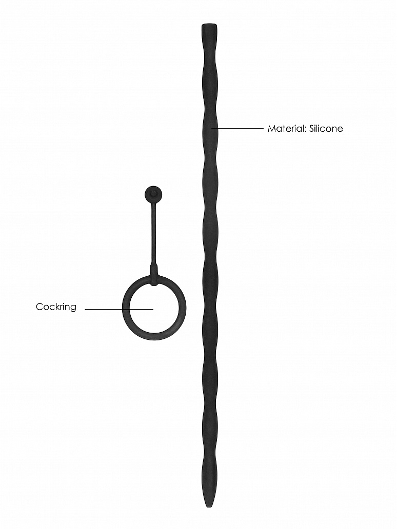 OUCH! Introduces a new line of toys for urethral explorers! ... Ouch - Urethral Plug w Cock Ring photo-8