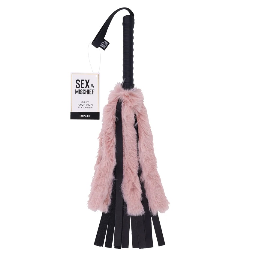 Punish your bratty partner with playful and intense impact u... Sex&Mischief - Brat Faux Fur Flogger photo-3