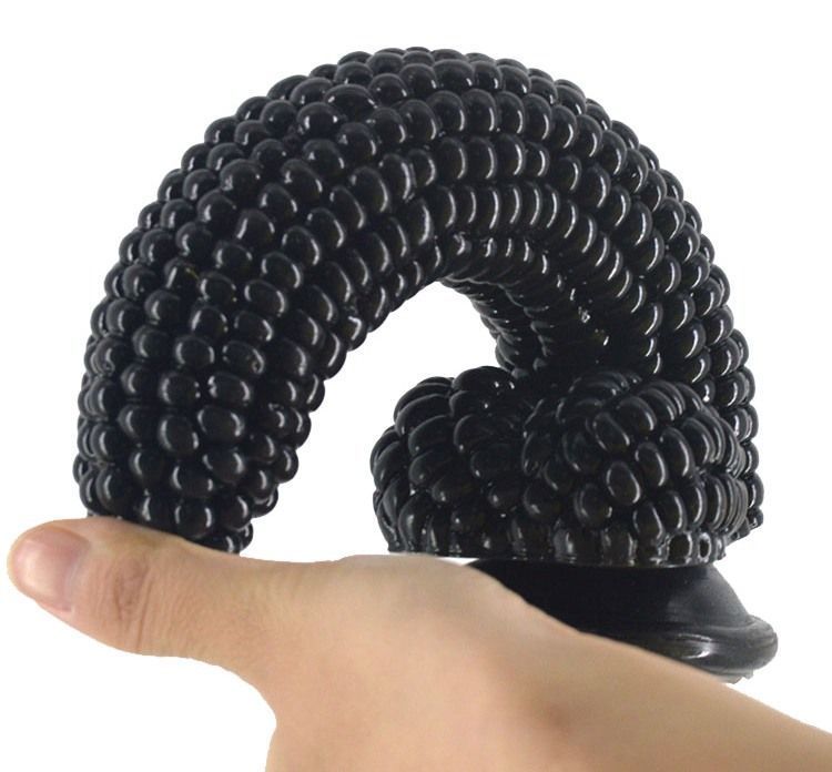 FAAK - 玉米形状假阳具 - 黑色 照片-2