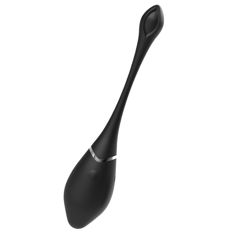 The Jenell remote control silicone bullet from Black & Silve... Black&Silver - Jenell Vibro Egg - Black photo-3