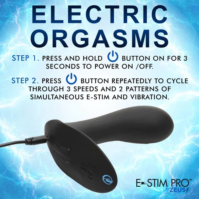 Your best Big O's come from powerful, contracting muscle... Zeus Electrosex - E-Stim G-Spot Panty Vibrator - Black photo-8