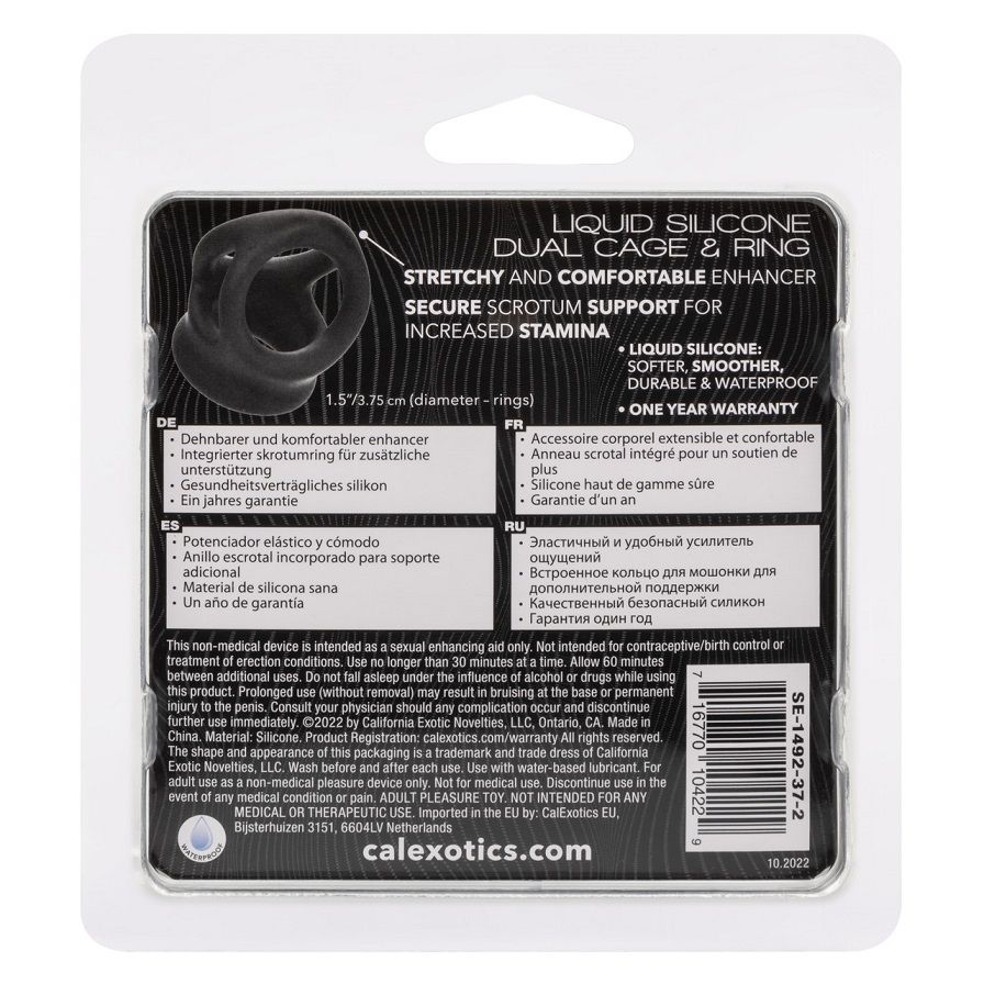 From bashful beginners to erotic experts, the Alpha Liquid S... CEN - Alpha Dual Cage Ring - Black photo-11