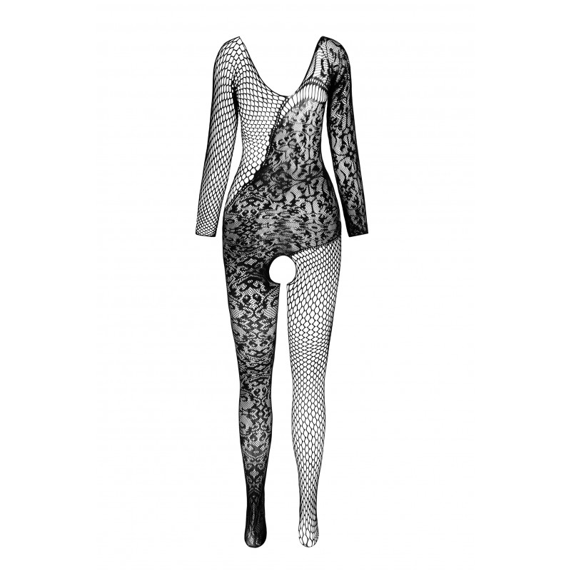 Sexy bodystocking that perfectly fits the figure, emphasizin... Passion - Bodystocking BS107 - White photo-4