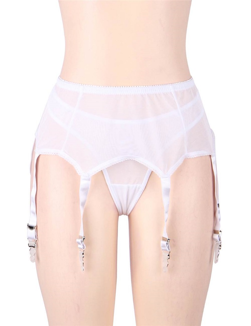 Sexy lace garter set with panties
Material  ... Ohyeah - Lace Garter Panty - White - 3XL photo-4