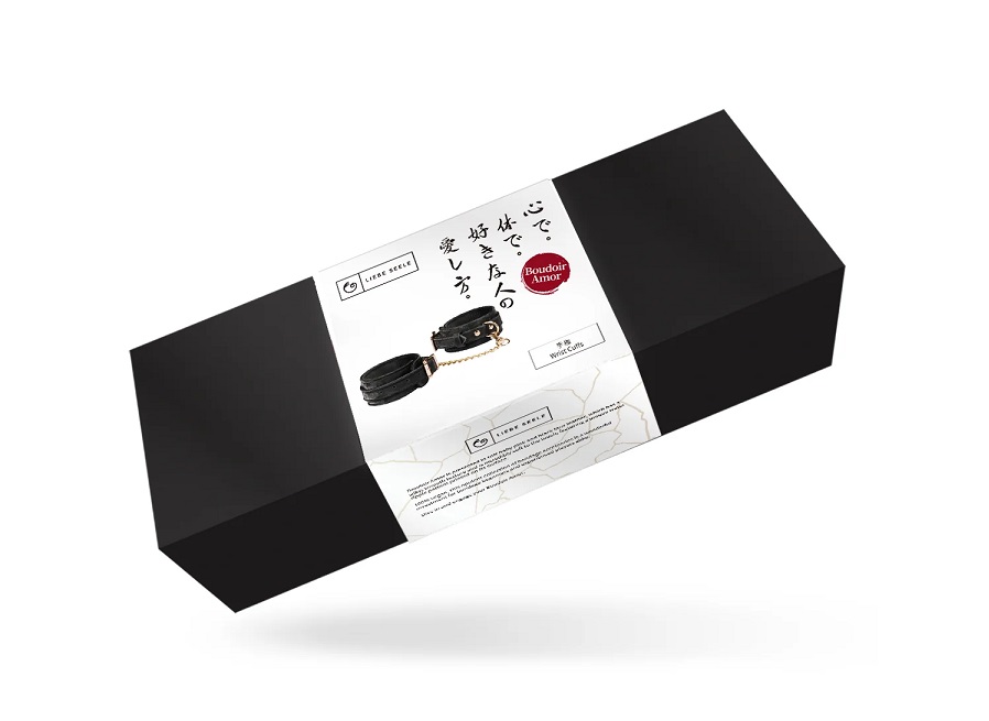 Add a pop of mysterious color to your collection with these ... Liebe Seele - Boudoir Amor Wrist Cuffs - Black photo-8