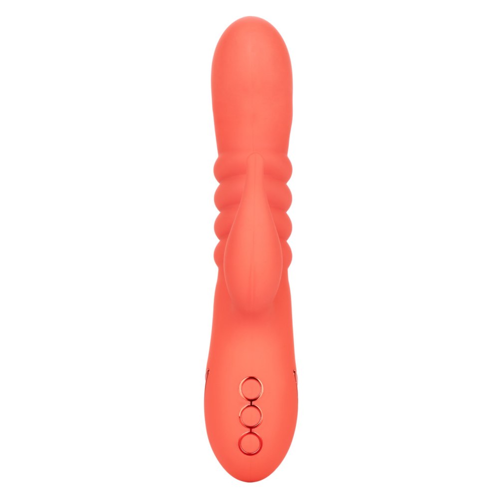 The playful California Dreaming Collection brings luxurious ... CEN - CalDream Orange County Thrusting Vibrator photo-3