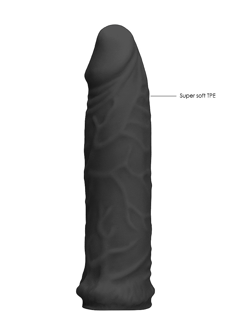 Be the bigger, better deal. The super-lifelike shapes, textu... RealRock - Penis Sleeve 6" - Black photo-9