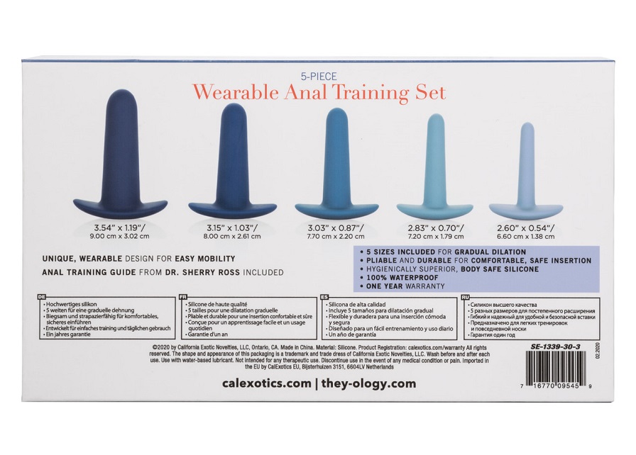 Ease yourself into the sensational world of anal stimulation... CEN - They-ology 5 pcs Wearable Anal Dilator Set photo-13