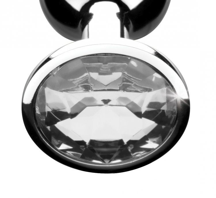 Spark your desire for decadent anal play with this beautiful... Booty Sparks - Gem Anal Plug L-size - Clear photo-2