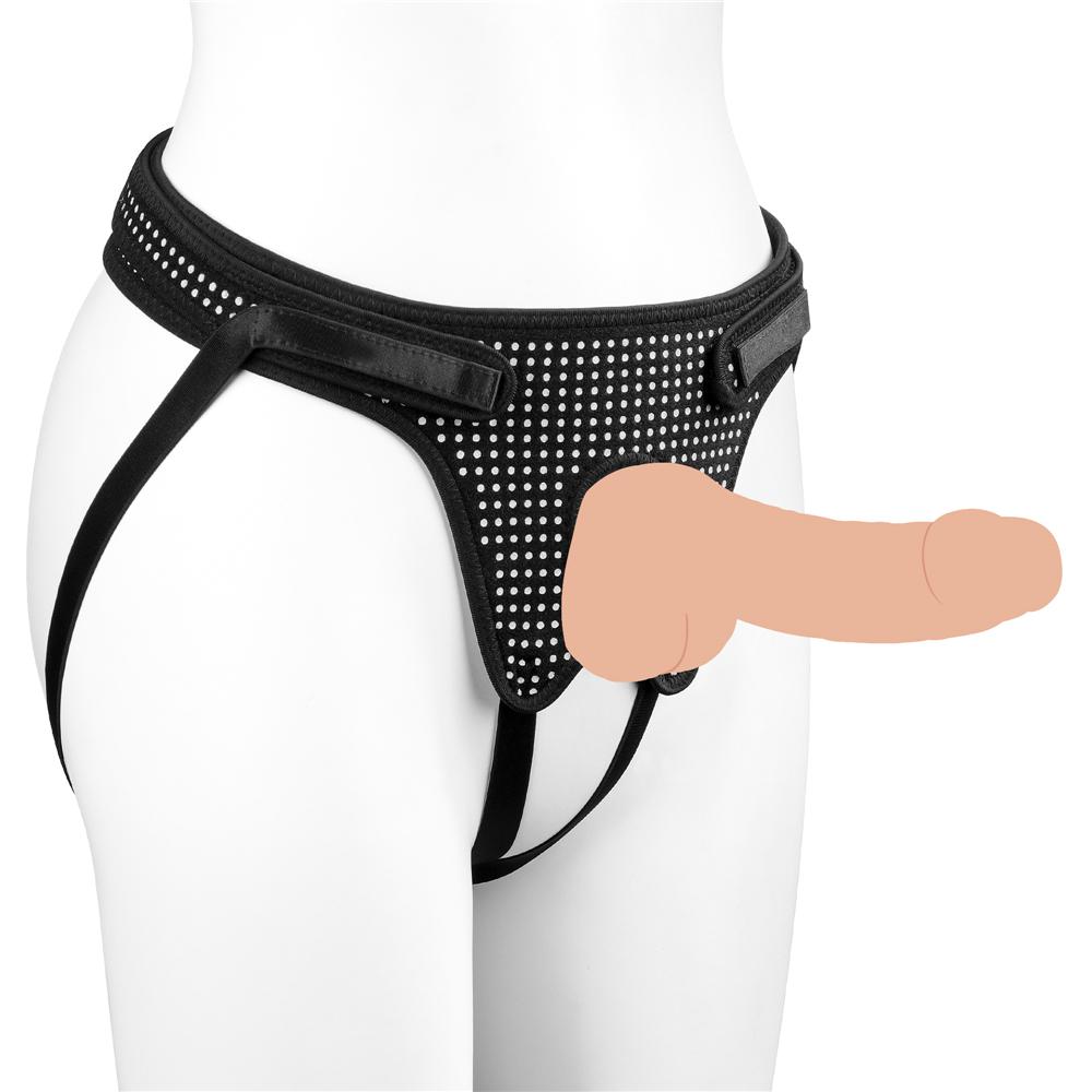 Easy off Easy on adjustable strap on harness
Designed to fi... Lovetoy - Easy Strap-On Harness - Polka Dots photo-3