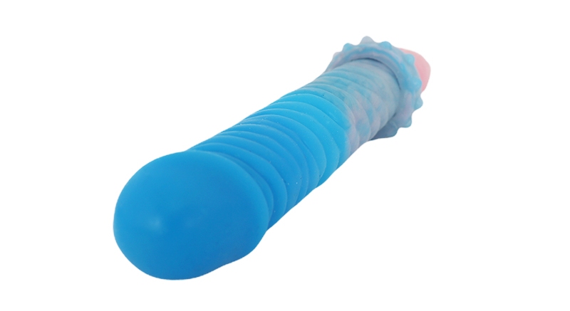 The simulated glans combined with the convex glans, the doub... FAAK - Convex Glans Double Dildo - Macaron photo-10