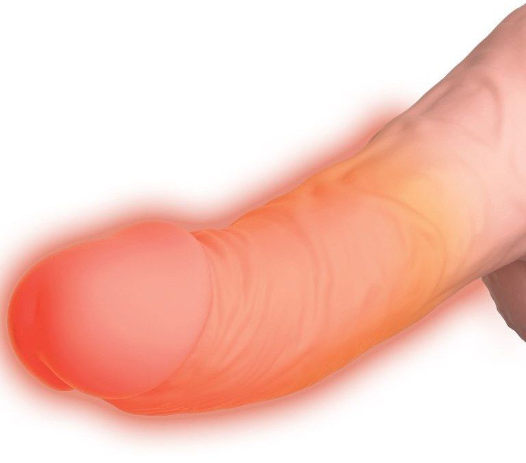 Feel The Difference! The King Cock Plus Thrusting Cock With ... King Cock - Triple Threat Thrusting Cock 6.5" - Flesh photo-4