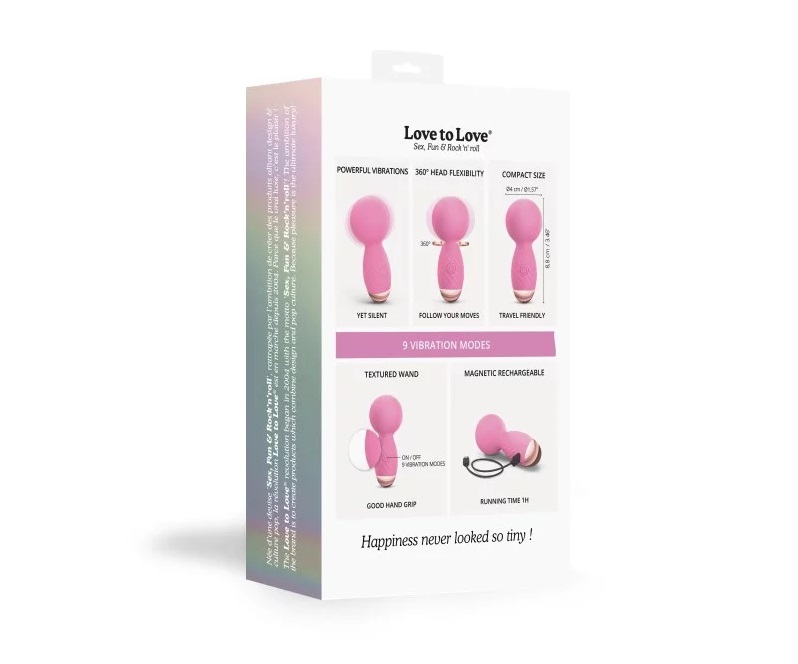Barely the length of the average thumb, Itsy Bitsy is unique... Love to Love - Itsy Bitsy Tiny Wand - Pink photo-8