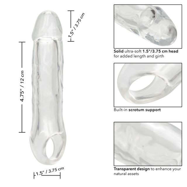 Introducing the Performance Maxx Clear Extension 6.5", ... CEN - Performance Maxx 1.5" Penis Extender - Clear photo-8