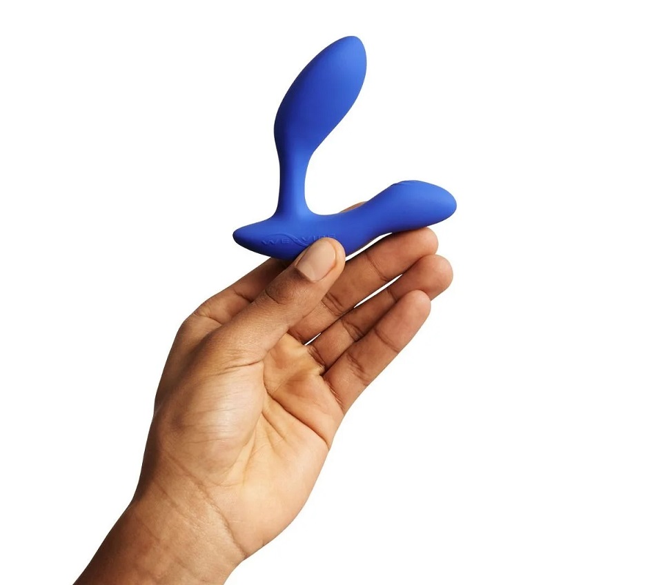 Designed to stimulate the prostate and perineum simultaneous... We-Vibe - Vector Plus Vibrating Prostate Massager - Royal Blue photo-4