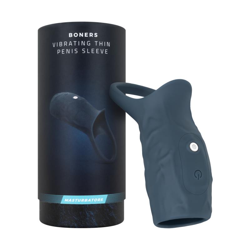 Take your stamina and sensation to the next level with this ... Boners - Vibro Penis Sleeve - Blue photo-8