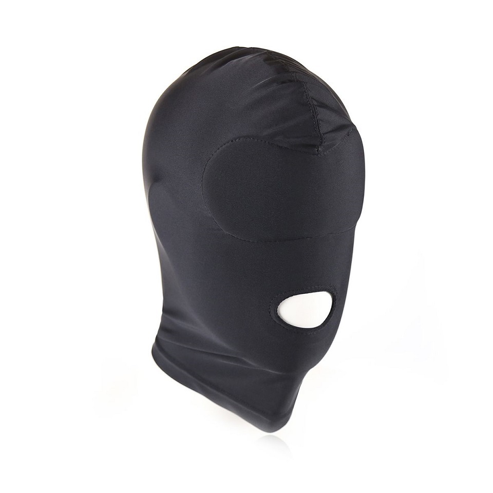 The comfortable mask has room for your mouth. The stretch fa... Kiotos - Spandex Open Mouth Hood - Black photo-4