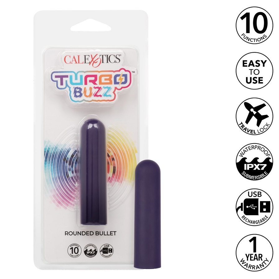 CEN - Turbo Buzz 圓頭強力充電式震動子彈 - 紫色 CEN - Turbo Buzz 圓頭強力充電式震動子彈 - 紫色 照片-8