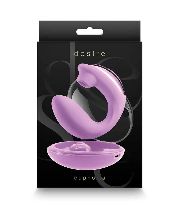 Euphoria is a dual-ended massager featuring air-pulse techno... NS Novelties - Desire Euphoria Massager - Pink photo-4