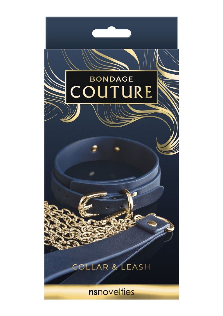 Indulge your innermost desires with Bondage Couture from NS ... NS Novelties - Bondage Couture Collar & Leash - Black photo-2