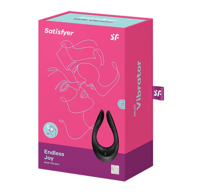 Whether against, on top of, in, under, or in between, the En... Satisfyer - Endless Joy Multi-Use Vibrator - Black photo-7