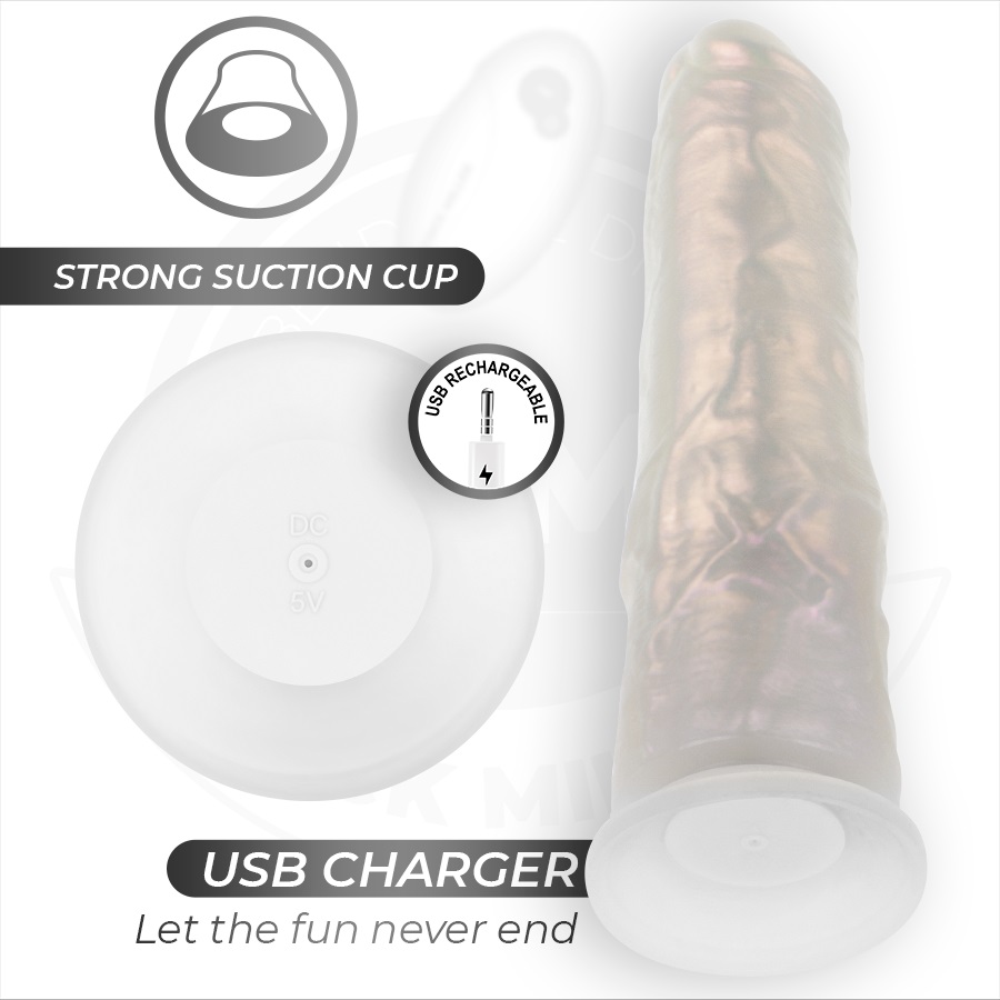 The COCK MILLER 20.5 cm is a unique piece in the erotic toy ... Cock Miller - 20.5cm Lighting Vibro Dildo - Pearl photo-7