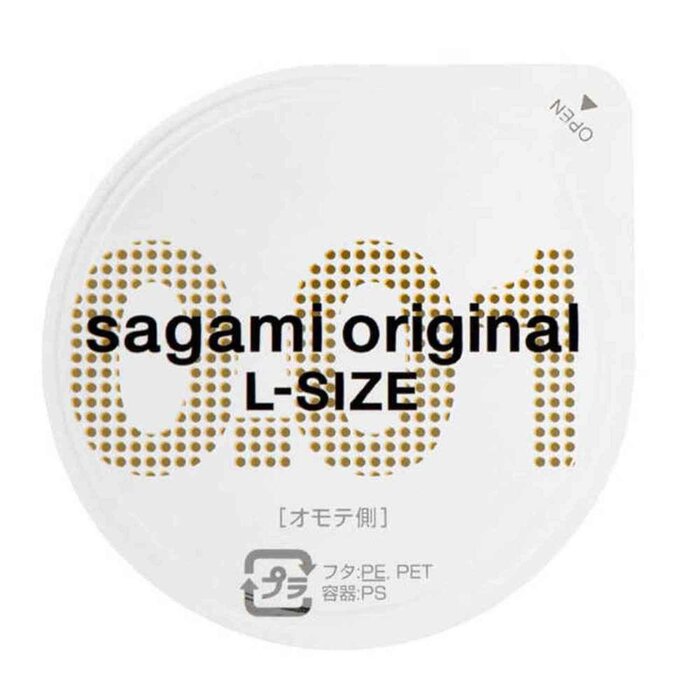 18 microns thickness (measured with the standard of Saga... Sagami - Orginal 0.01 L-size 1's Pack photo-2