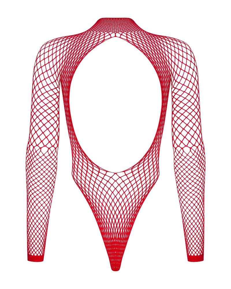 This fishnet will give you… spicy charm! At the same time, i... Obsessive - B126 Teddy - Red - S/M/L photo-8