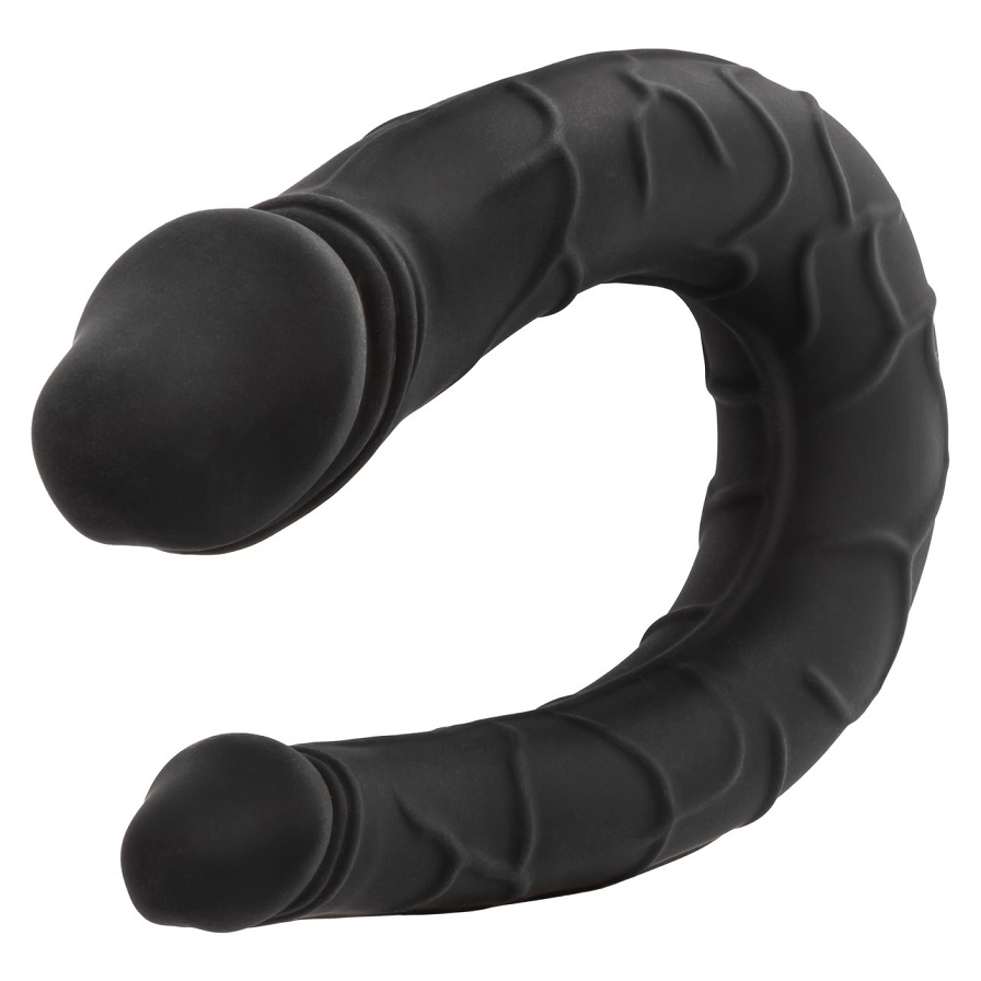 Explore a world of infinite pleasure with the Boundless AC/D... CEN - Boundless AC/DC Double Dildo - Black photo-3