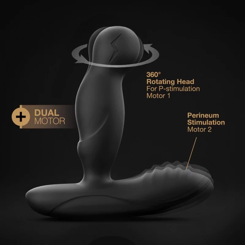 Remote control prostate massager
Dual motor
Perineum stimula... Dorcel - P-Swing Anal Vibe - Black photo-2