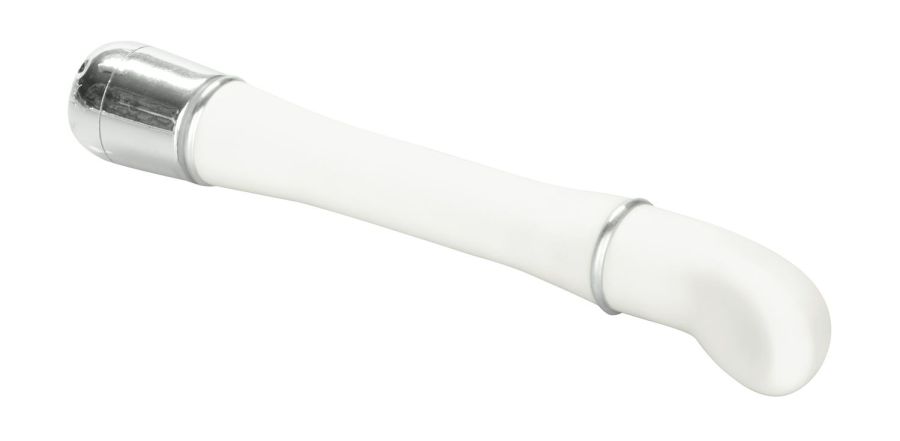 Orgasm in style with the ultra-modern Lulu Satin Scoop. Do y... CEN - Lulu Satin Scoop Vibe - White photo-2