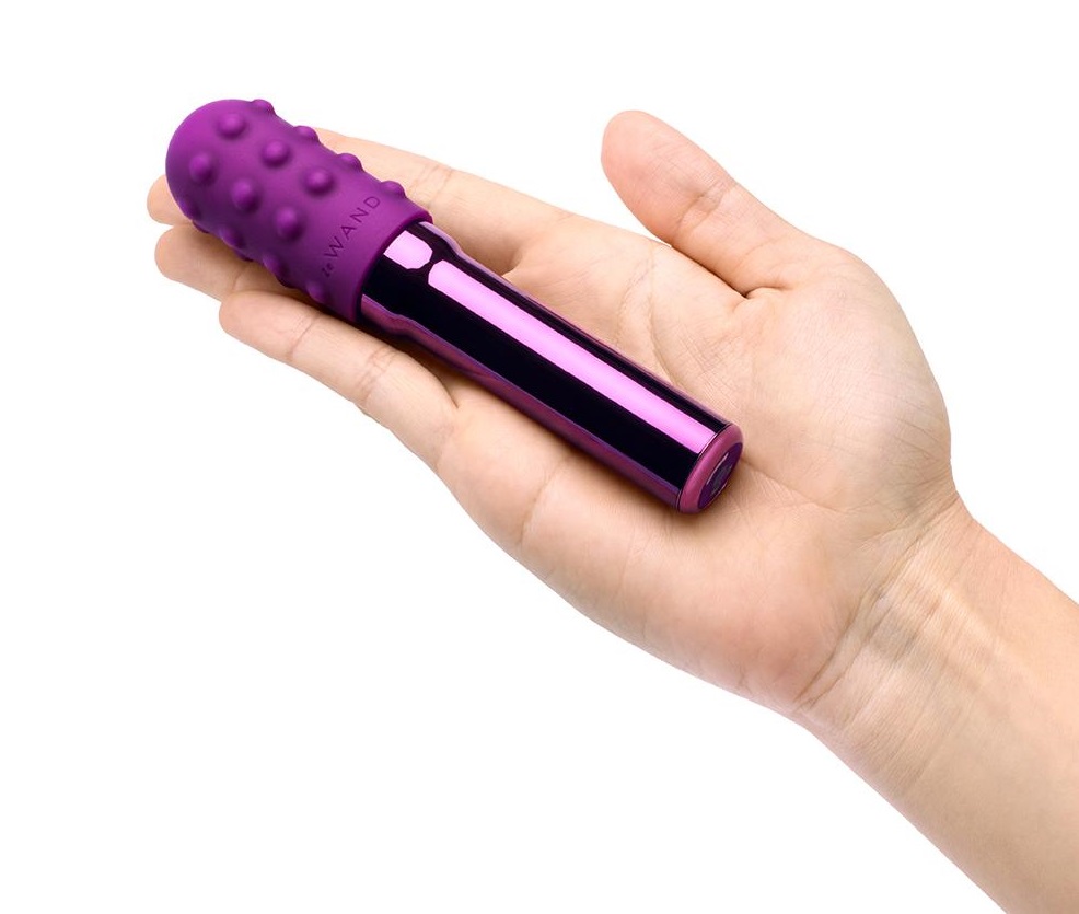 Rechargeable Vibrator With Silicone Textured Ring
Take your... Le Wand - Grand Bullet - Cherry photo-3