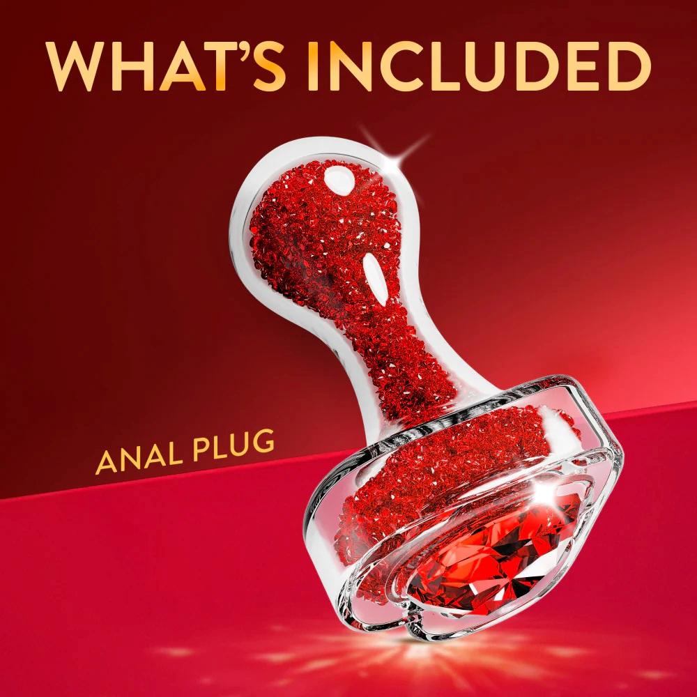 Radiate beauty with Oh My Gem Lustre, a luxurious anal plug ... Oh My Gem - Lustre Butt Plug - Red photo-12