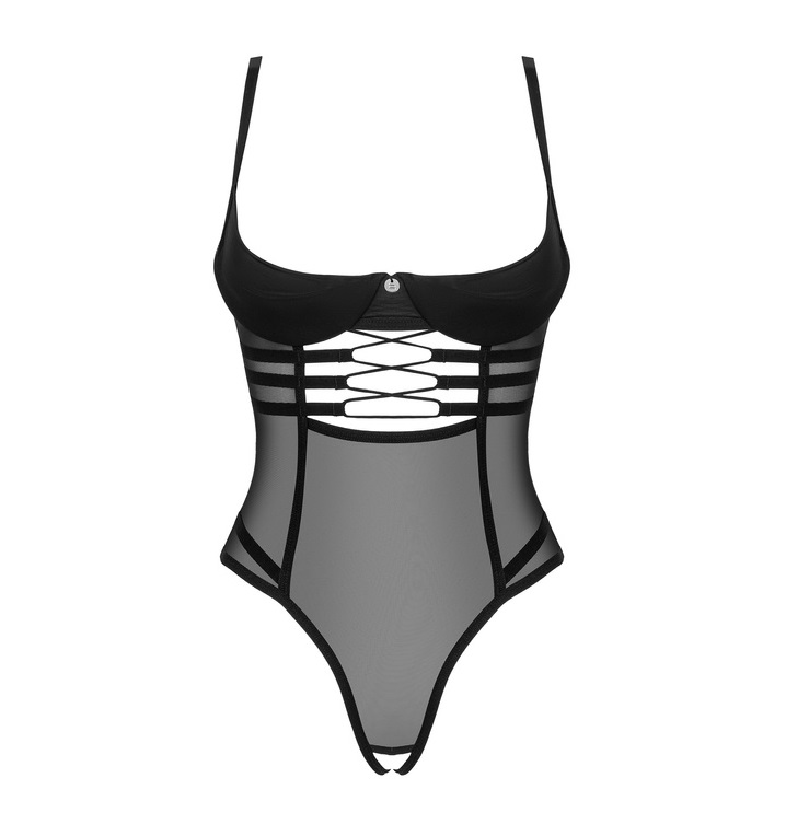 If you’re looking for lingerie that will make an unforgettab... Obsessive - Roxelia Crotchless Teddy - Black - XS/S photo-3