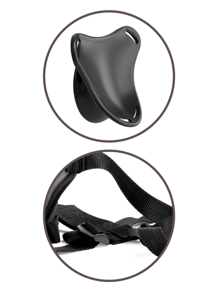 The patented Beginner’s Body Dock Strap-On Harness takes str... King Cock - Beginners Body Dock Harness - Black photo-7