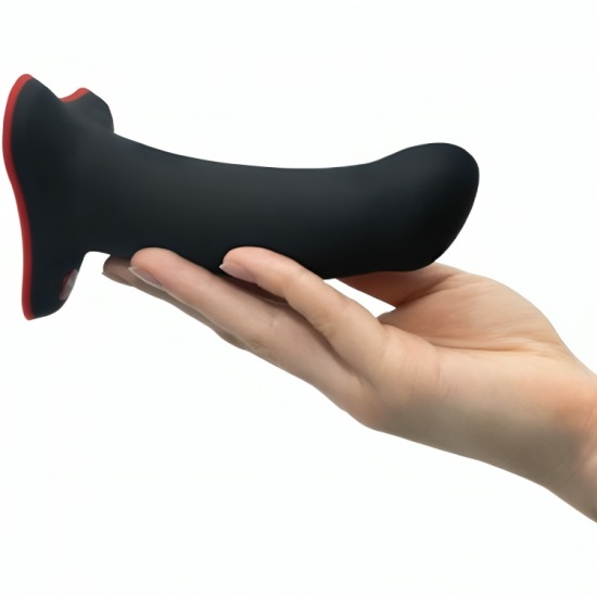 Amor is the ideal dildo for beginners, as well as as for tru... Fun Factory - Amor Dildo - Black/Red photo-3