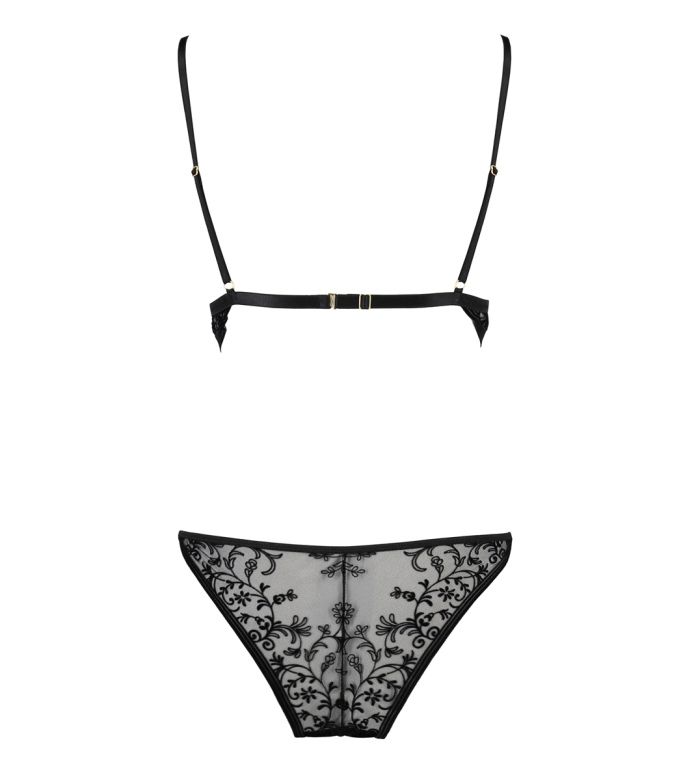 Whether for a romantic evening or for a sizzling night, the ... Casmir - Aliyah Lingerie Set 2 pcs - Black - S/M photo-6