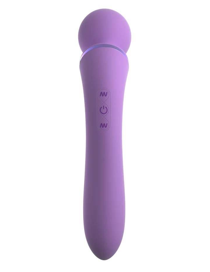 She deliberately locked her bedroom door and removed her Duo... Pipedream - Duo Wand Massage-Her - Purple photo-6