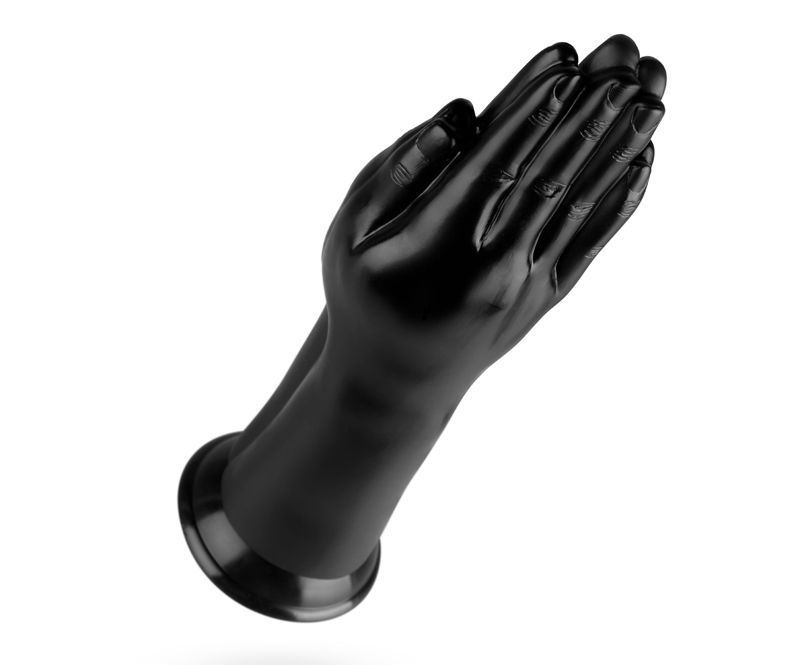 Take on the challenge with the Double Trouble Fisting Dildo ... BUTTR - Double Trouble Fisting Dildo - Black photo-5