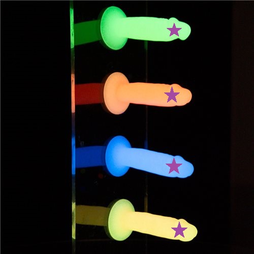 Addiction - 3.3" Glow Dildo Silly Willy photo